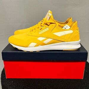 NWT Reebok Yellow Classic Sneakers Retro Design